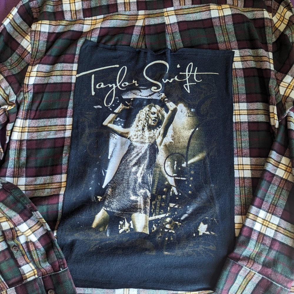 Upcycled Taylor swift flannel
